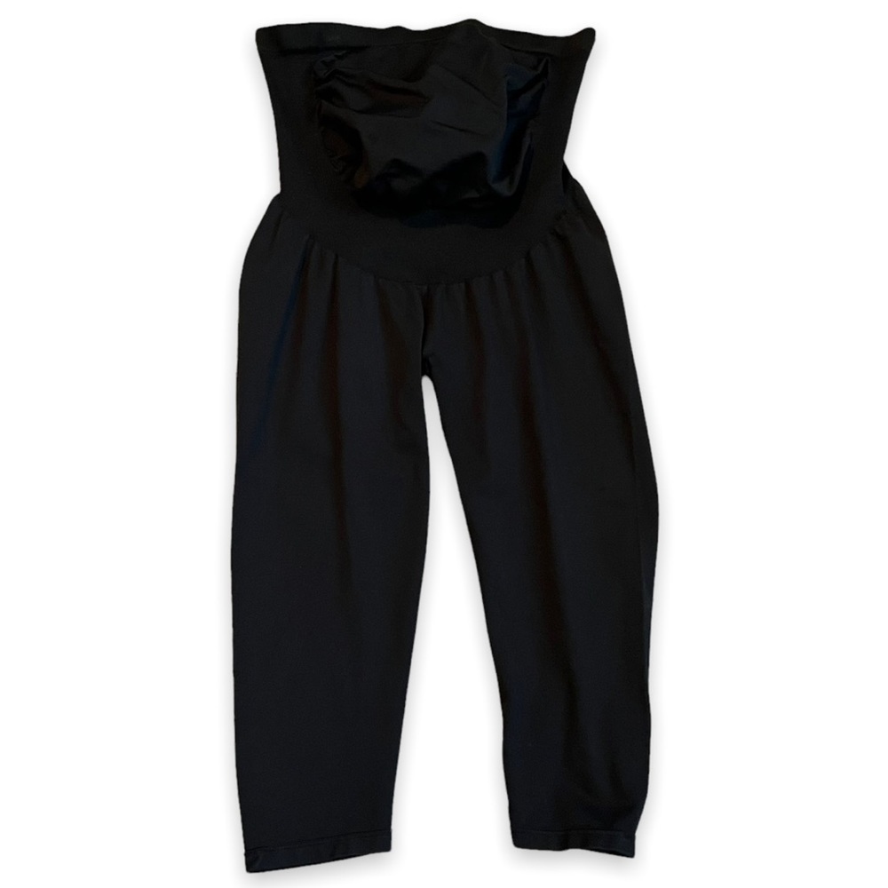 Belly Bandit Bump Support Maternity Cropped Leggings, Black Large